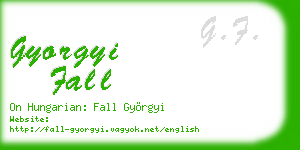 gyorgyi fall business card